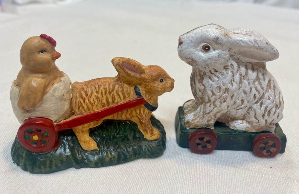 Russ Berrie Olde World Heritage BUNNY Figurines #16727 #16726